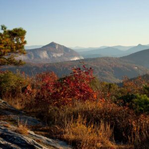 View of Whiteside Mountain from the summit of Satulah Mtn.