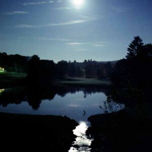 Heron and Moon at Highlands Falls Country Club