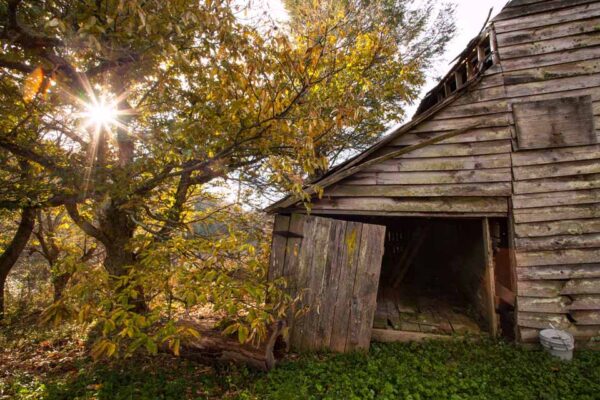 Old Vinson family barn in Scaly Mountain